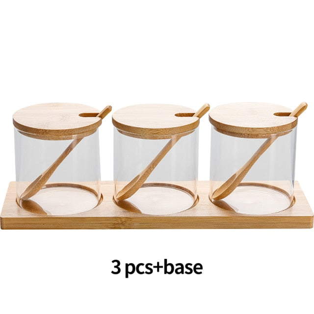 3 PCS Glass Storage Set