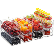 Load image into Gallery viewer, 2Pcs Stackable Food Storage Bins
