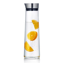 Load image into Gallery viewer, 1L/1.5L Glass Water Bottle With Stainless Steel Lid
