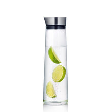 Load image into Gallery viewer, 1L/1.5L Glass Water Bottle With Stainless Steel Lid
