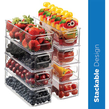 Load image into Gallery viewer, 2Pcs Stackable Food Storage Bins
