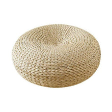 Load image into Gallery viewer, Handmade Natural Straw Pouf 1 Pc
